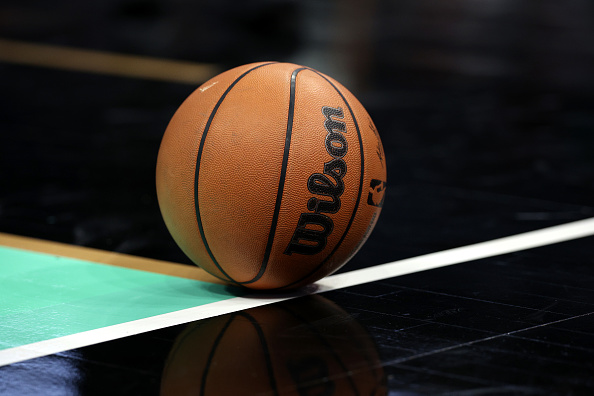 basketball on floor
