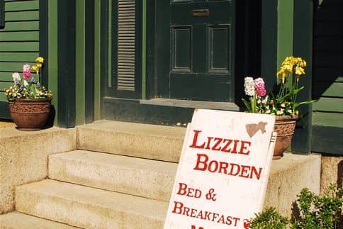 Lizzie Borden Bed & Breakfast sign