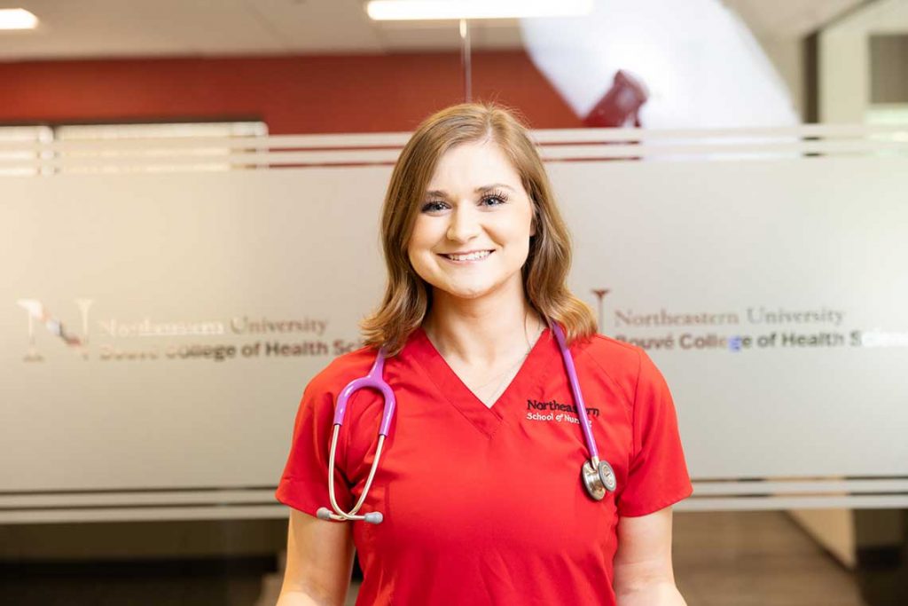 NEU nursing student smiling