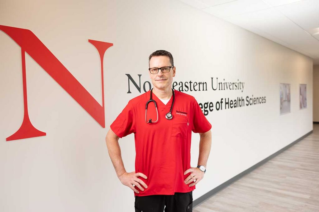 smiling NEU nursing student