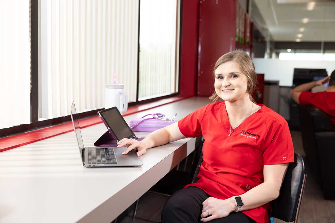 smiling NEU ABSN student