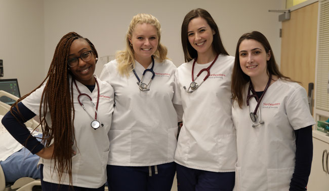 A group of Northeastern Boston ABSN students